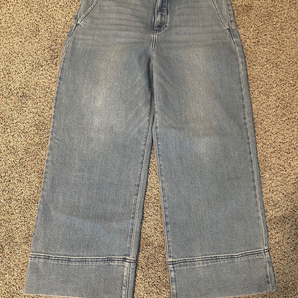 Women's Kancan High-Rise Cropped Wide Leg Denim Jeans